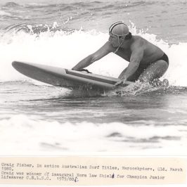 Surf Board Paddling 1983