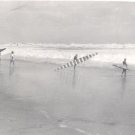 a group of people standing around a plane